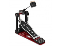 DW 5000AD4 Bass Drum Pedal - Movimiento turbo excéntrico con cadena para mayor velocidad y sensibilidad., El pedal destaca por su abrazadera Tri-Pivot Toe, que garantiza una fijación ideal a llantas de todos los tamaños y diám...