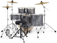 DW PDP MAINSTAGE Graphite Kit Completo Bateria 5-pcs BD 22