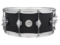 <b>DW DRUMS DESIGN SATIN BLACK Maple Snare Drum 6x14 DDLM0614SSBL</b>