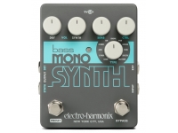 Electro Harmonix Bass Mono Synth - 11 tipos diferentes de sonido que emulan varios sintetizadores antiguos, Pedal monofónico: sintetiza una nota por oscilador, Botones: Tipo, Ctrl, Sens, Volumen (Synth/Dry), Interruptor de pie: Pree...
