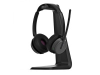 EPOS IMPACT 1061T ANC - Auriculares Bluetooth profesionales de alto rendimiento, Cancelación activa de ruido (ANC) integrada, Certificación oficial de Microsoft Teams, Tecnología de 3 micrófonos para una voz nítida., Alca...