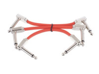 Ernie Ball Red Flex Ribbon Patch Cable 3