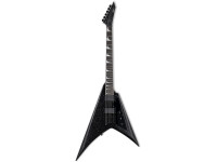 ESP  LTD KH-V Black Sparkle - Guitarra eléctrica ESP Kirk Hammett KH-V Signature, Acabado Black Sparkle personalizado con clavijero a juego, Construcción de cuello con longitud de escala de 25,5