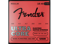 Fender 1250 Ultracore Guitar Strings Nickel Plated Steel Ball End 1250R Gauges 010-046 3-Pack