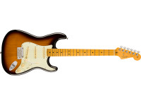 Fender  American Professional II Maple Fingerboard Anniversary 2-Color Sunburst - Tres pastillas Stratocaster V-Mod II de bobina simple, Puente actualizado con sistema de trémolo de 2 puntos y bloque de acero., Perfil de mástil en 