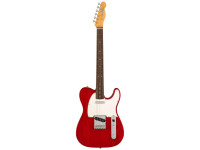 Fender  AV II 63 TELE RW RED TRANS - cuerpo de caoba, Mástil de arce, Diapasón de palisandro laminado redondo encuadernado, Incrustaciones en el diapasón Clay Dot., Perfil del mástil: 1963