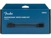 Fender  Blockchain Patch Cable Kit Black Medium B-Stock - Longitud: mediana MD, Cantidad: 12, 