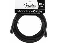 Fender Cabo Microfone XLR 7.5m - Cable de micrófono XLR macho / XLR hembra, Longitud: 7,5 m, Cubierta de PVC de 8 mm para evitar ruido adicional, Blindaje: 95% cobre, 
