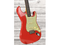 Fender Custom Shop Limited Edition 63 Stratocaster Journeyman Relic - Aged Fiesta Red