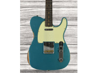 Fender Custom Shop LTD 60 Tele Relic Aged Ocean Turquoise - Fender Custom Shop de Edición Limitada, Cuerpo: Alder, Mástil: Quarter Sawn Maple AA, Perfil del mástil: Estilo años 60 Oval C, Construcción: atornillada, Diapasón: Palisandro AAA, 