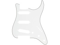 Fender  Pickguard, Stratocaster S/S/S 11-Hole Mount Parchment P/B/P 3-Ply - 11 agujeros para tornillos de fijación, Blindado, Para una variedad de modelos modernos de Stratocaster con tres pastillas de bobina simple, 