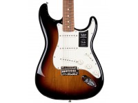 Fender Player Series Stratocaster 3-Color Sunburst  - Cuerpo en Aliso (Alder), brazo de arce, Escala en Pau Ferro, Perfil del Mástil: C Moderna, Radio del brazo: 241 mm (9,5''), Escala: 648 mm (25,51), 