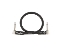 Fender Prof. Cable Angle Plug 90cm - Cable de instrumento con conector en ángulo, Longitud: 90cm, Cubierta de PVC de 8 mm para evitar ruido adicional, Blindaje: 95% cobre, De color negro, 