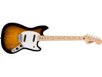 Fender Squier Sonic Mustang Maple Fingerboard White Pickguard 2-Color Sunburst - Longitud de escala corta 