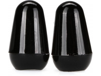 Fender   Switch Tips Black  - Repuestos originales Fender, Cabezal de interruptor de 5/3 vías, versión negra, 2 unidades, 