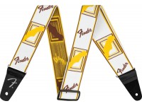 Fender Weighless 2'' Mono Strap White/Brown/Yellow - Blanco/Marrón/Amarillo, 