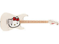 Fender x Hello Kitty White Stratocaster Limited Edition - Golpeador, cuerpo y clavijero con diseños de Hello Kitty, Pastilla humbucker diseñada por Fender con control de volumen, Afinación de estilo vintage, Acabado brillante, Estuche de transporte Deluxe... Fender x Hello Kitty White Stratocaster Limited Edition - Golpeador, cuerpo y clavijero con diseños de Hello Kitty, Pastilla humbucker diseñada por Fender con control de volumen, Afinación de estilo vintage, Acabado brillante, Estuche de transporte Deluxe...