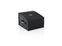 Gator  GRCW-10X4 - Estante de consola de madera clara, cómodas correas laterales, Riel de estante superior inclinado perfecto para mezcladores, Funda acolchada extraíble con cierre de velcro en la parte delantera, su...