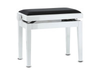 GEWA 130030 Banco Premium para Piano Branco Brilhante