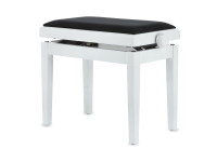 GEWA 130030 Banco Premium para Piano Branco Brilhante