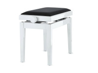 GEWA 130030 Banco Premium para Piano Branco Brilhante