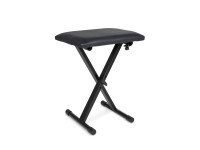 Gewa KB-10 Banco para teclado - Asiento cómodo: 43 x 31 cm con 3 cm de acolchado., Tapicería de piel sintética duradera, Estructura de tubo de acero, Altura regulable: 3 posiciones entre 41 y 47 cm, Estable y ligero: sólo 3,2 kg,...