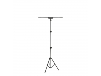 Gravity LS TBTV 17 Lighting Stand - Soporte de luz con travesaño, Construcción de trípode estable, Tubo de acero, Suspensión de pies con campana en aluminio fundido a presión., dos extractos, Capacidad de carga: 30 kg, 