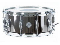 Gretsch Drums  Snare Drum Full Range Black Nickel Over Steel - Níquel negro sobre acero, Carcasa de acero de 1,2 mm., Bordes de 45°, Llantas de acero de triple perfil de 2,3 mm., Sistema de caja de 20 hilos, Cabezales remotos, 