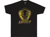 Gretsch  Headstock Pick T-Shirt Black Medium - Esta camiseta gráfica presenta un gráfico en forma de pico con una cabeza de Gretsch®. Impreso en una codiciada camiseta de brezo suave, es perfecto para cualquier jugador o aficionado de Gretsch®....