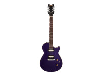 Gretsch Streamliner Jet LRL Nightshade Purple - Color: Morado oscuro (brillo), Cuerpo: Caoba con tapa de arce tallada, Forma: Jet, Mástil: Caoba, perfil en Gretsch Streamliner Jet LRL Nightshade Purple - Color: Morado oscuro (brillo), Cuerpo: Caoba con tapa de arce tallada, Forma: Jet, Mástil: Caoba, perfil en