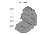 Gruvgear   CYM-22-BLK CYMBAL BAG