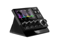 Hercules DJ Stream 200 XLR - Controlador de audio de calidad profesional diseñado pensando en la transmisión en directo y la creación de contenido., Cuatro codificadores de gestión de nivel de volumen (con función de silencio)...