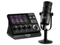 Hercules DJ Stream Essentials Kit – Kit de transmisión profesional con interfaz XLR - Kit completo de transmisión profesional, Incluye controlador Hercules Stream 200 XLR., Incluye micrófono dinámico XLR., Interfaz de audio integrada (24 bits / 48 kHz), Entrada XLR con preamplificad...
