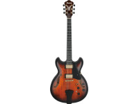 Ibanez ASH300-TBC - Serie Ibanez Artstar, Estilo: Cuerpo hueco, Cuerpo: Arce flameado, Tablero de la mesa: Abeto, Mástil fijo: Nyatoh / Arce, Escala: Ébano de Macassar, 