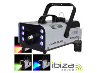Ibiza 900W C/ 6 Leds 3W RGB Comando DMX LSM900LED - Máquina de humo con 900W de potencia y LEDs, 6 LEDs RGB con 3W de potencia máxima, Capacidad del depósito: 1 litro, Producción de humo: 50m3/mn, 5 canales DMX, Tiempo de calentamiento: 5-7 minutos,...