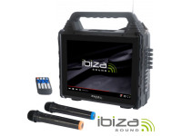 Ibiza  Coluna Amplificada c/ Ecrã USB/BT/SD/AUX B-Stock - Altavoz con pantalla de 14,1