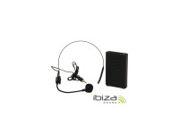 Ibiza  Microfone Headset S/ Fios 207.5mhz PORTHEAD12-2 B-Stock - Micrófono auricular inalámbrico con transmisor., Frecuencia VHF: 207,5 MHz, Adecuado para modelos PORT (12/15) VHF-BT, 