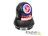 Ibiza  Moving Head 40W 4 em 1 Beam 2 Anéis LED DMX MIC - Proyector de cabeza móvil 40W, 2 anillos LED, efecto 1LED BEAM, 15/17 canales DMX, Movimiento PAN de 540º y rotación TILT de 180º, Voltaje de funcionamiento: 90-240V~50/60Hz, Pantalla LCD, ángulo 4...