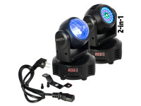 Ibiza Moving Head Dupla Face Astro/Wash 10W RGBW DMX