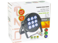 Ibiza  Projector Par c/ 9 Leds 6W RGBW DMX