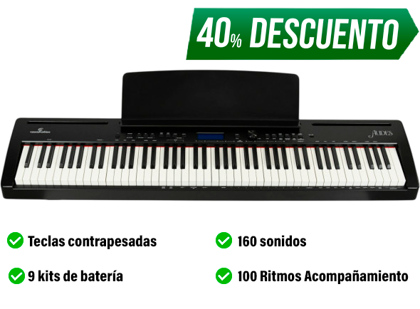 Piano Digital AUDES - Perfeito para iniciantes