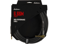 Jackson  High Performance Cable Black,21.85' - 1/4 pulg. Ángulo recto-1/4 pulg. Derecho, 