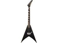 Jackson  Pro Plus Pure Metal KV1A - Cuerpo: Álamo, Mástil de 3 piezas: Arce, Diapasón: Ébano, Incrustaciones de escamas de aleta de tiburón perladas, Radio del brazo compuesto: 304,8 - 406,4 mm (12