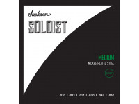 Cordas Jackson® Soloist™ Strings, Drop Medium .010-.052 - 10-52, Ideal para afinaciones drop, Acero niquelado, 