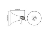 Karma  Corneta 80W 100V IP66