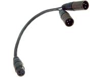 Klotz PYB5N - Cable adaptador mono XLR hembra / 2 XLR macho, fichas NEUTRIK, Muy flexible y duradero., 