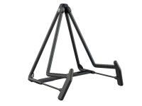 K&M Heli 2 black Acoustic - Ajuste: plegable por soporte con bisagras, Altura: 330 mm, Soporte para instrumentos: material plástico resistente a los daños, Material: acero, Tamaño plegado: 365 x 295 x 30 mm, tipo: negro, 