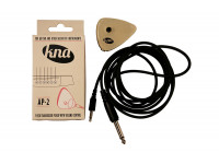 KNA Pickups   AP-2  - Preestreno universal para guitarra, ukelele, cajón, etc., con control de volumen, Incluye cable jack-mini jack desmontable., 