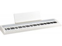Korg  B2 White  - Teclado de 88 teclas con acción de martillo, Curvas de 3 velocidades (fácil, normal, pesado), 12 sonidos, polifonía de 120 voces, Sistema de altavoces con 2 x 15 vatios, Entrada de línea estéreo: m...