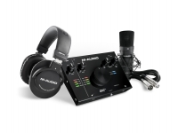 M-Audio AIR 192|4 Vocal Studio Pro - Consiste en el AIR 192 | 4, Auriculares HDH40, Micrófono negro Nova, Incluye software de alta calidad., 